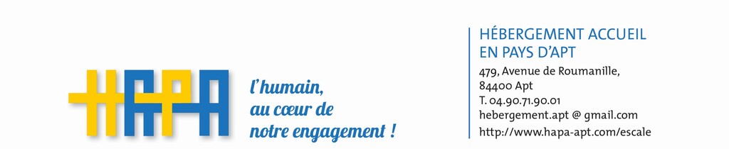 logo HAPA, HEBERBEMENT ACCUEIL EN PAYS D'APT - RESSOURCERIE APT LUBERON