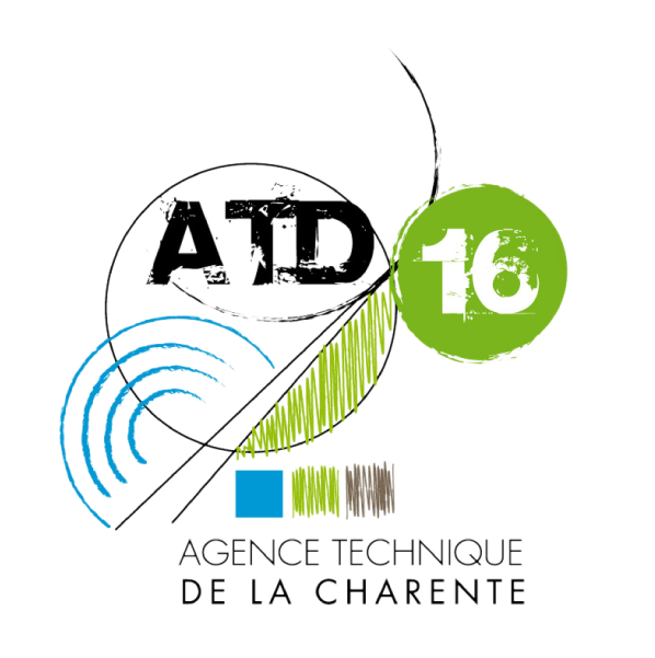 logo Agence technique départementale de la Charente - ATD16 et opérateur public de services numériques (OPSN)