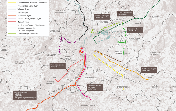 Logo Mise en place de lignes de covoiturage à haut niveau de service en territoire lyonnais