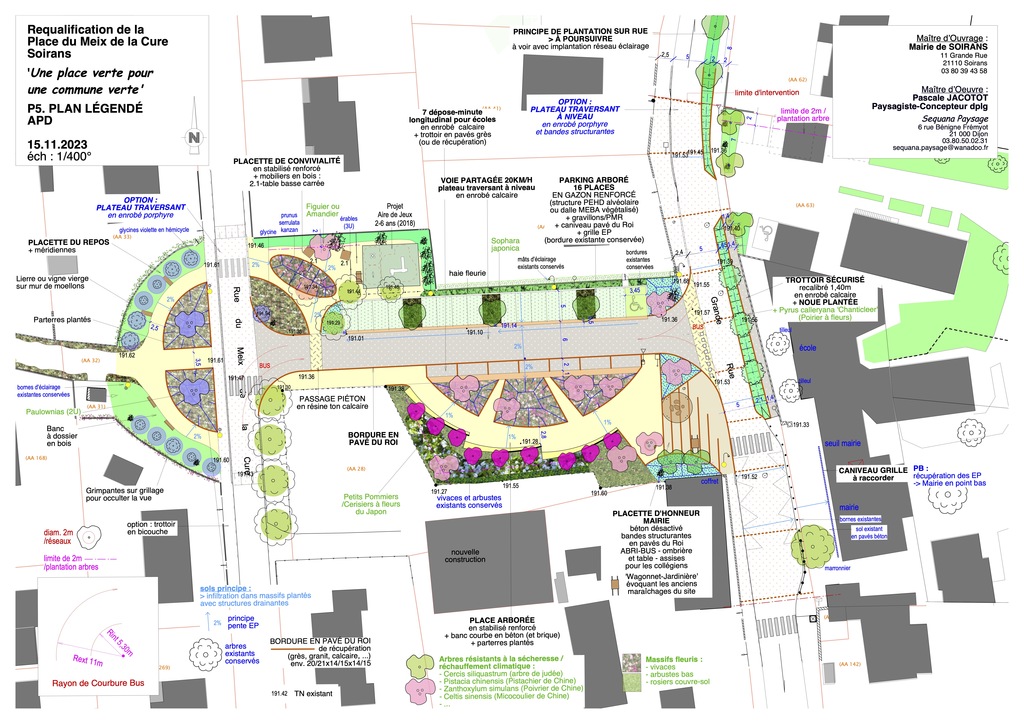 Logo Requalification et renaturation de la place centrale du village