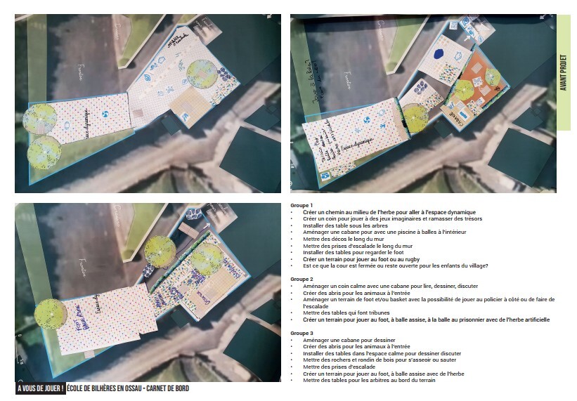 Logo Aménagement de la cour de l'école de Bilhères en Ossau