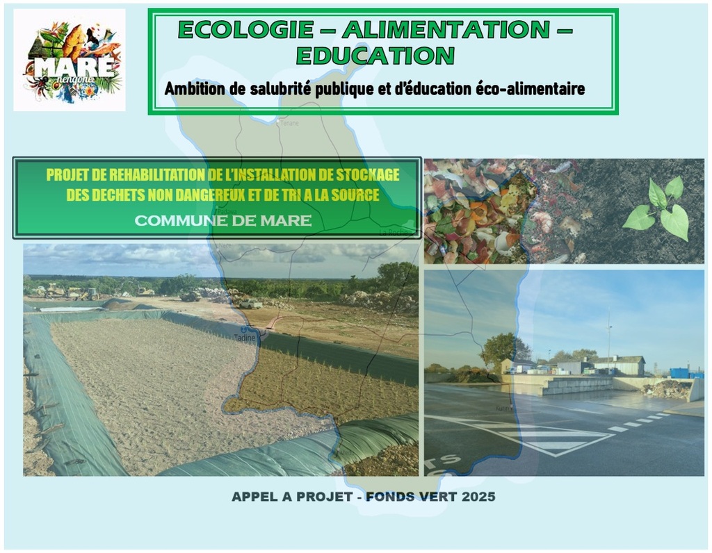 Logo Réhabilitation de l'installation de stockage des déchets non dangereux et tri à la source