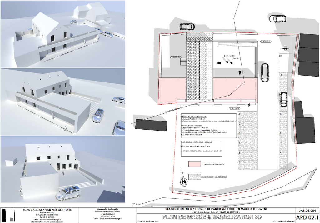Logo Réaménagement de l&apos;ancienne école en mairie et logement