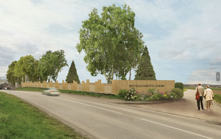 Logo Réfection de la clôture du cimetière, stationnements