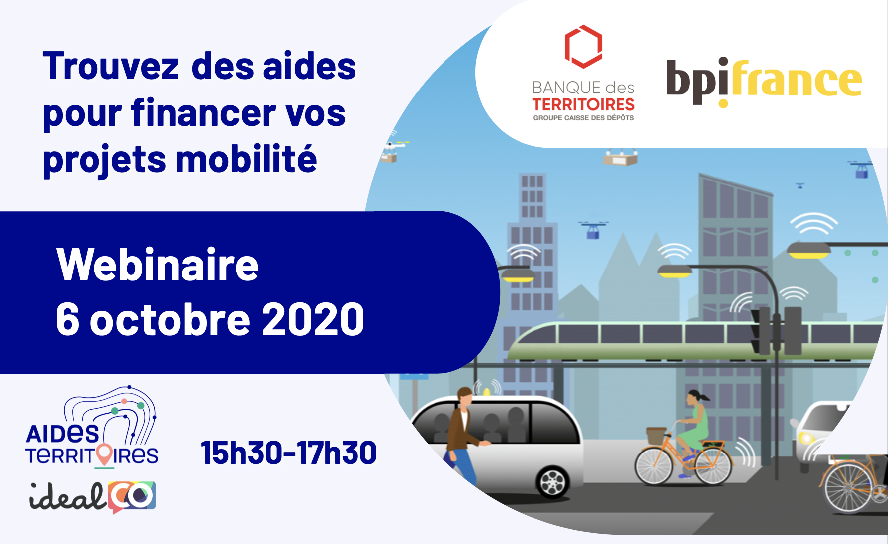 Trouvez des financements pour vos projets mobilité